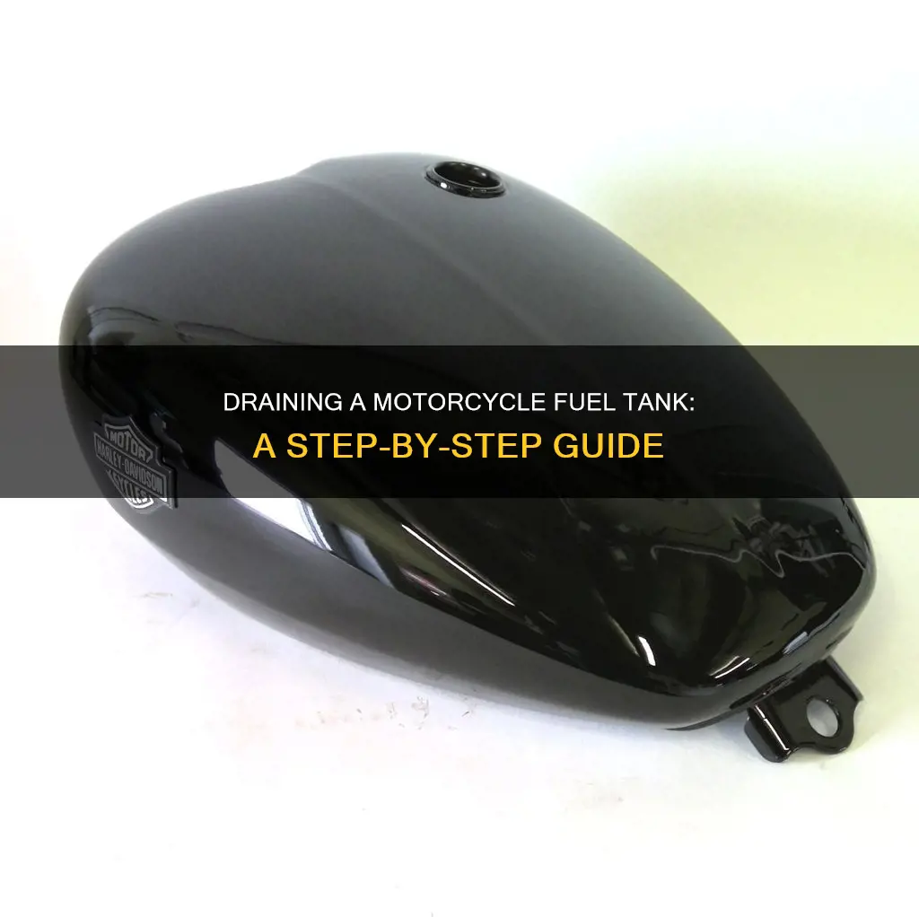 how to empty a motorcycle fuel tank