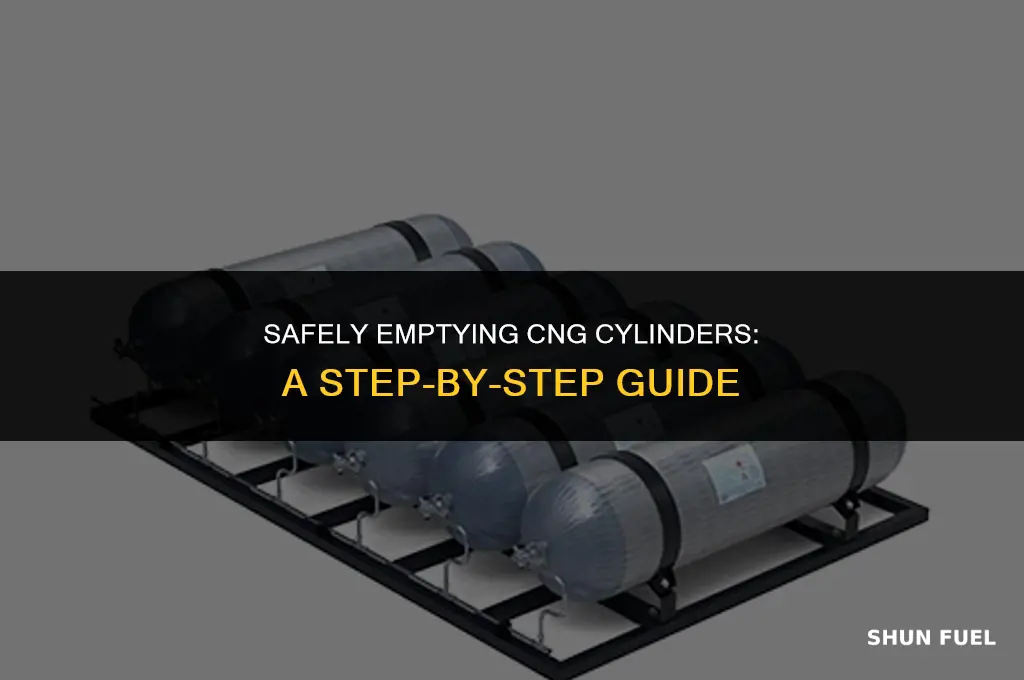 how to empty cng cylinder
