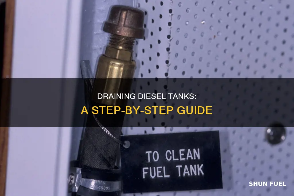 how to empty diesel fuel tank