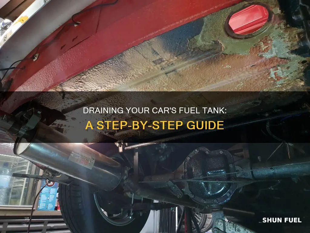 how to empty fuel tank in car