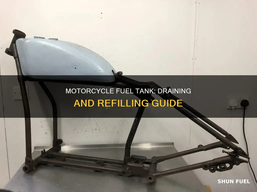 how to empty fuel tank motorcycle