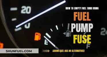 Draining Fuel Tanks: Using the Fuel Pump Fuse