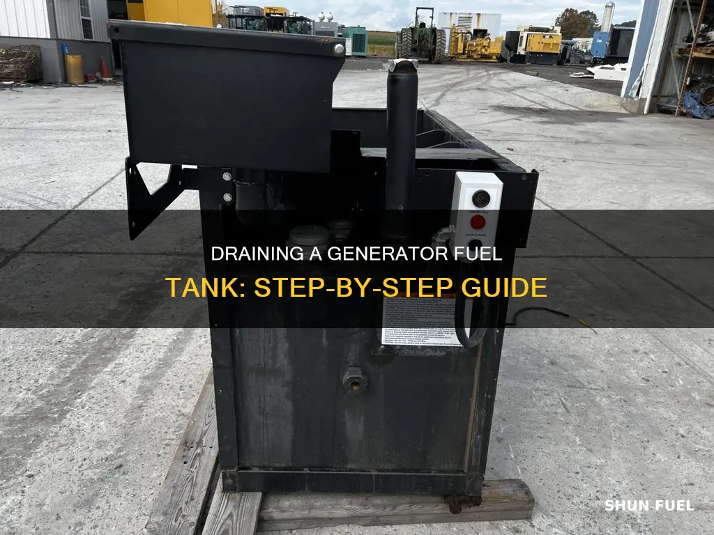 how to empty generator fuel tank