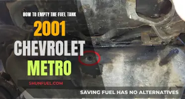 Draining a 2001 Chevrolet Metro Fuel Tank: Step-by-Step Guide