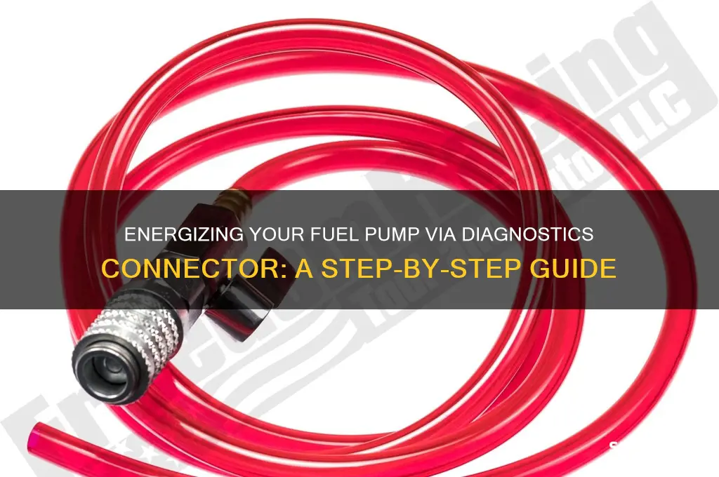 how to energize the fuel pump from the diagnostics connector