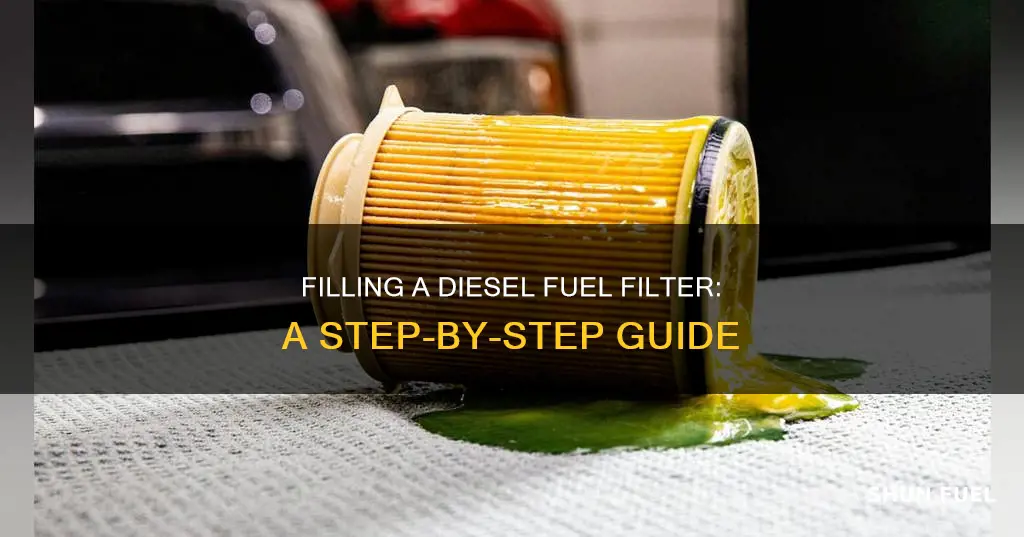 how to fill a diesel fuel filter