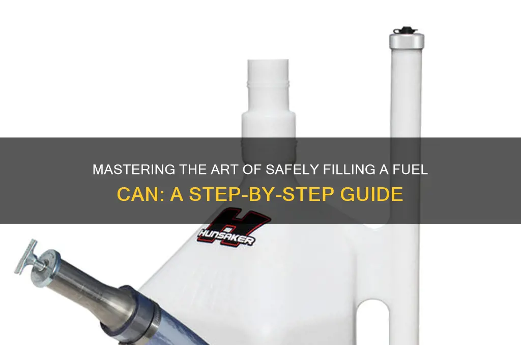 how to fill a fuel can