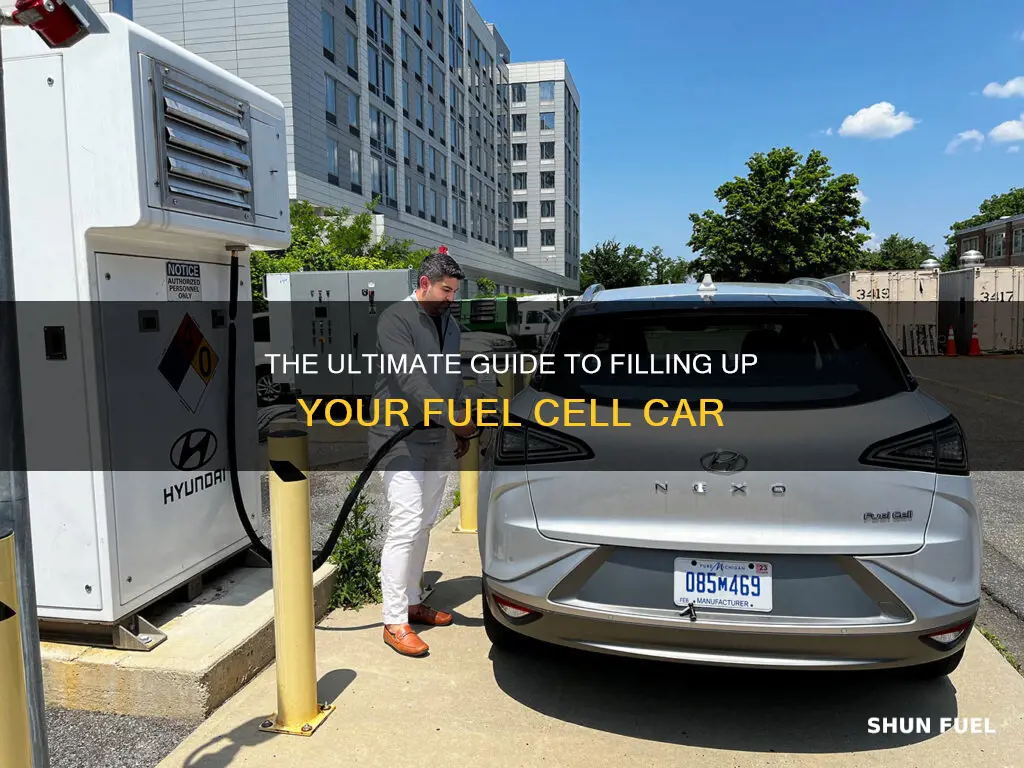 how to fill a fuel cell car