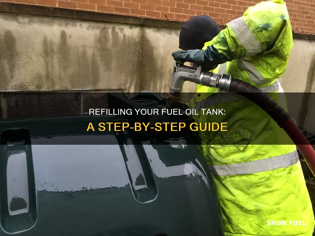 how to fill a fuel oil tank