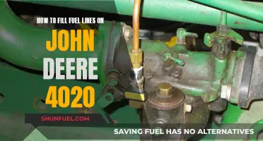 Fueling John Deere 4020: Guide to Refilling Fuel Lines