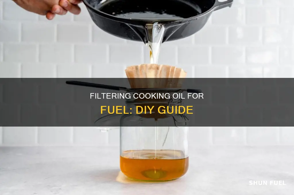 how to filter cooking oil for fuel
