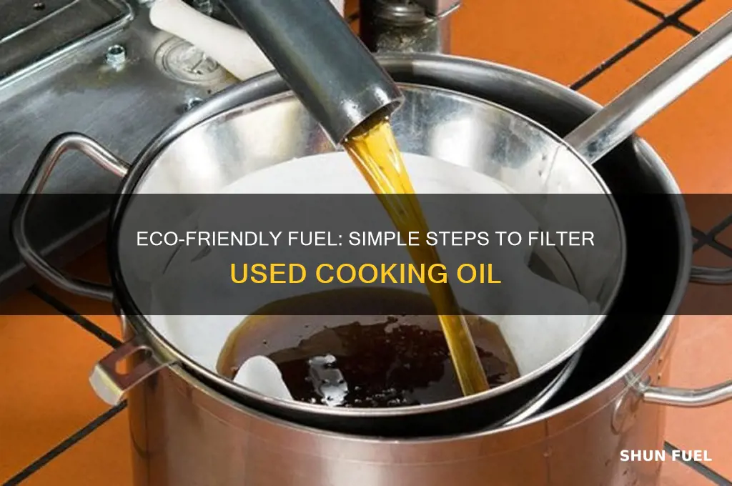 how to filter used cooking oil for fuel