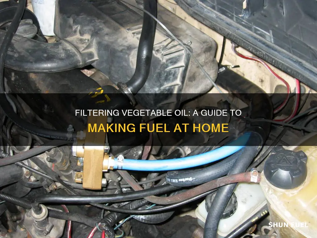 how to filter vegetable oil for fuel