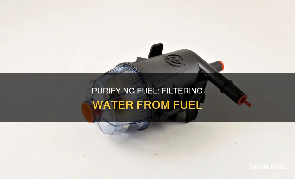 how to filter water from fuel