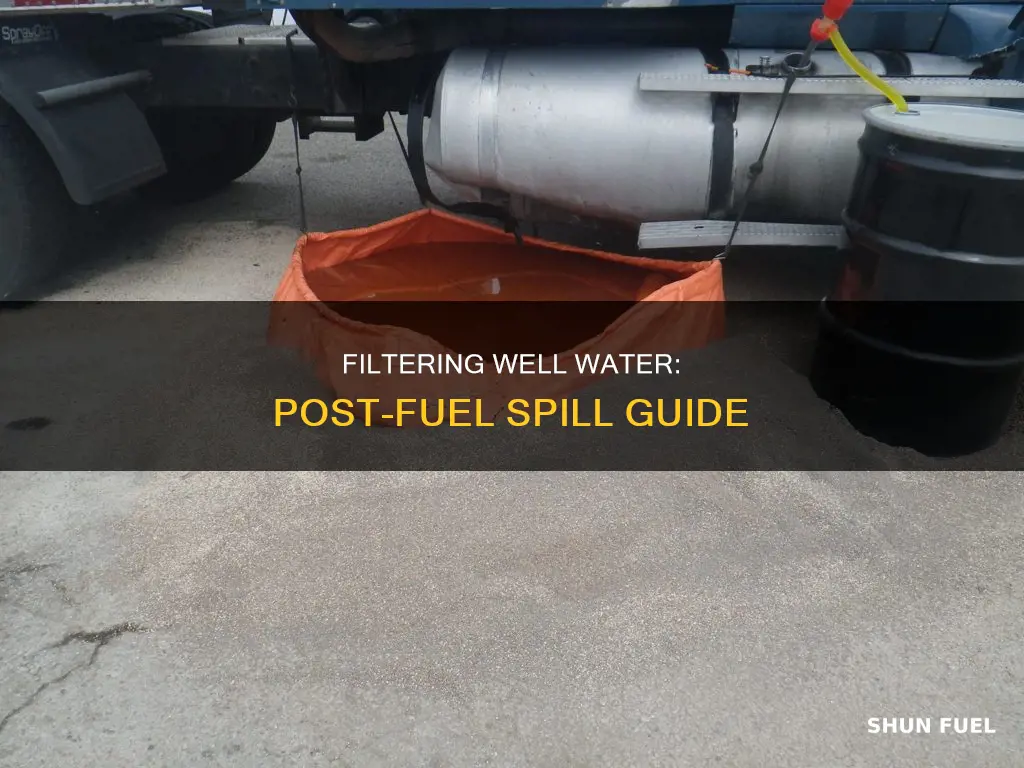 how to filter well water after fuel spill