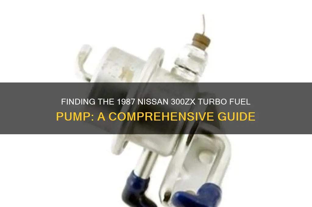 how to find 1987 nissan 300zx turbo fuel pump