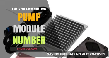 Locate Your 1998 Chevy Fuel Pump Module Number Easily