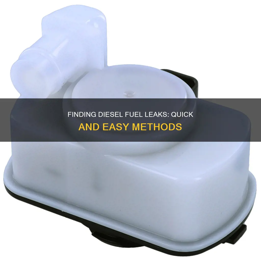how to find a diesel fuel leak