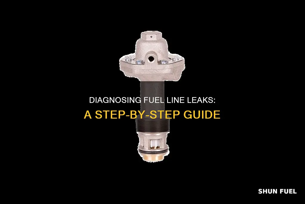 how to find a fuel line leak