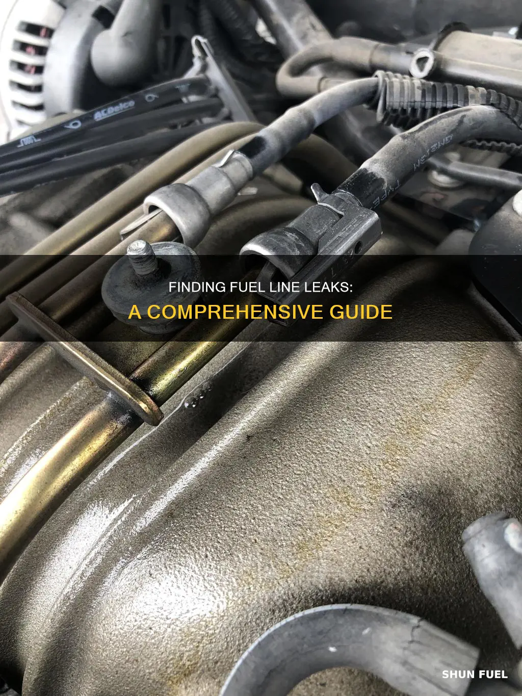 how to find a fuel line leak