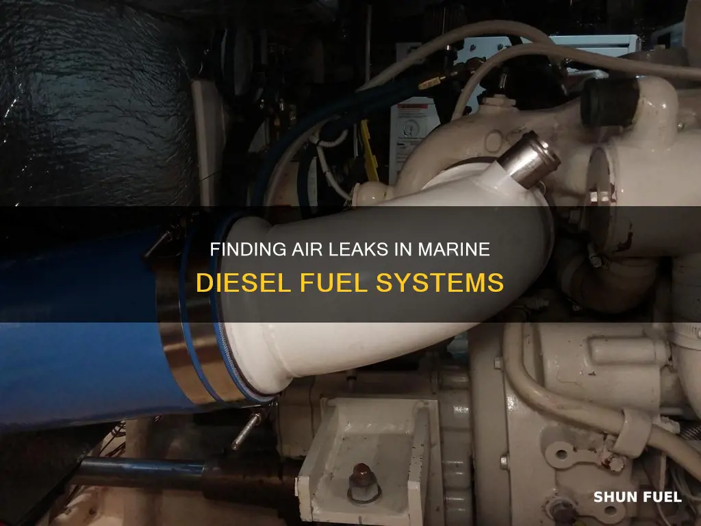 how to find air leak in marine diesel fuel system