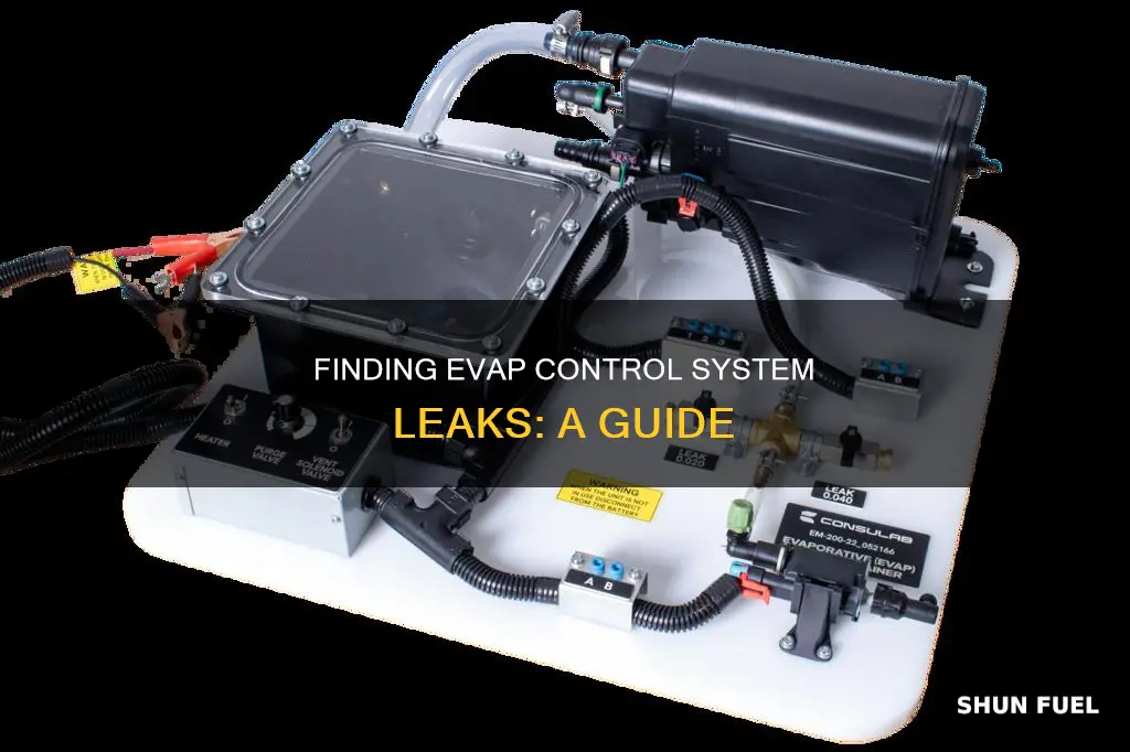 how to find evap control system leak fuel tank