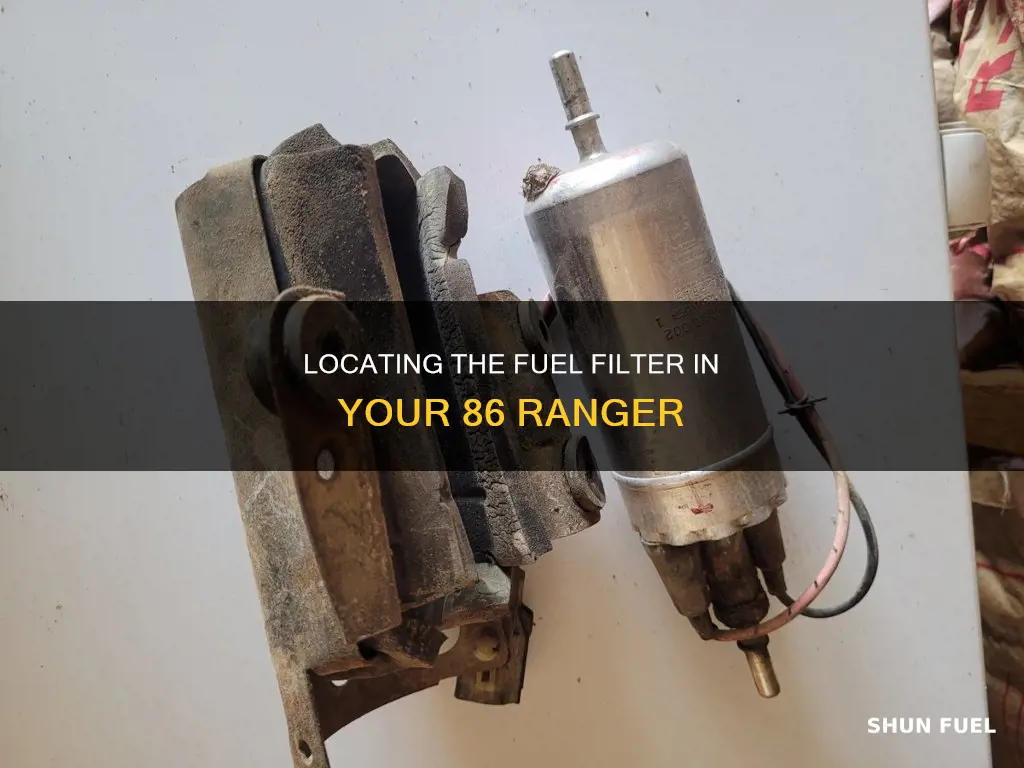 how to find fuel filter on 86 ranger