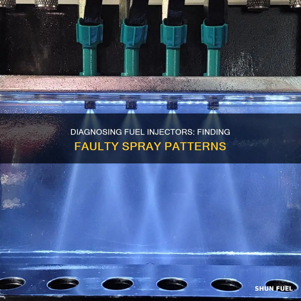 how to find fuel injector with a bad spray pattern