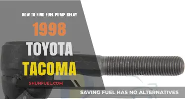 Locate Fuel Pump Relay in Your 1998 Toyota Tacoma Easily