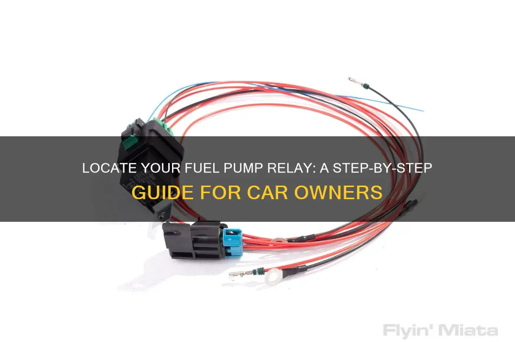how to find fuel pump relay