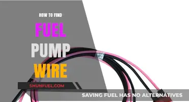 Locate Your Vehicle's Fuel Pump Wire: A Step-by-Step Guide