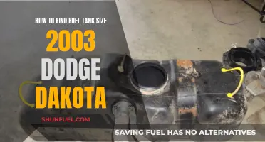 Finding Fuel Tank Capacity for 2003 Dodge Dakota