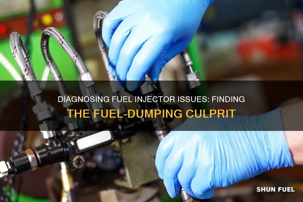 how to find out which fuel injector is dumping fuel
