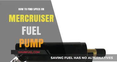 Finding Mercruiser Fuel Pump Specs: A Comprehensive Guide for Owners