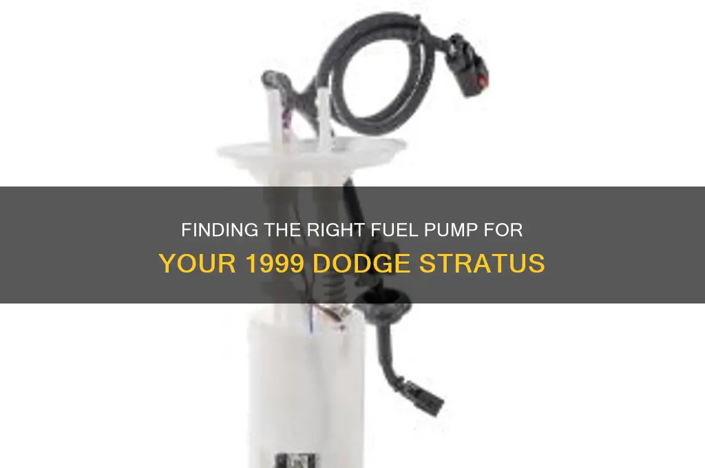 how to finea fuel pump for 1999 dodge stratus