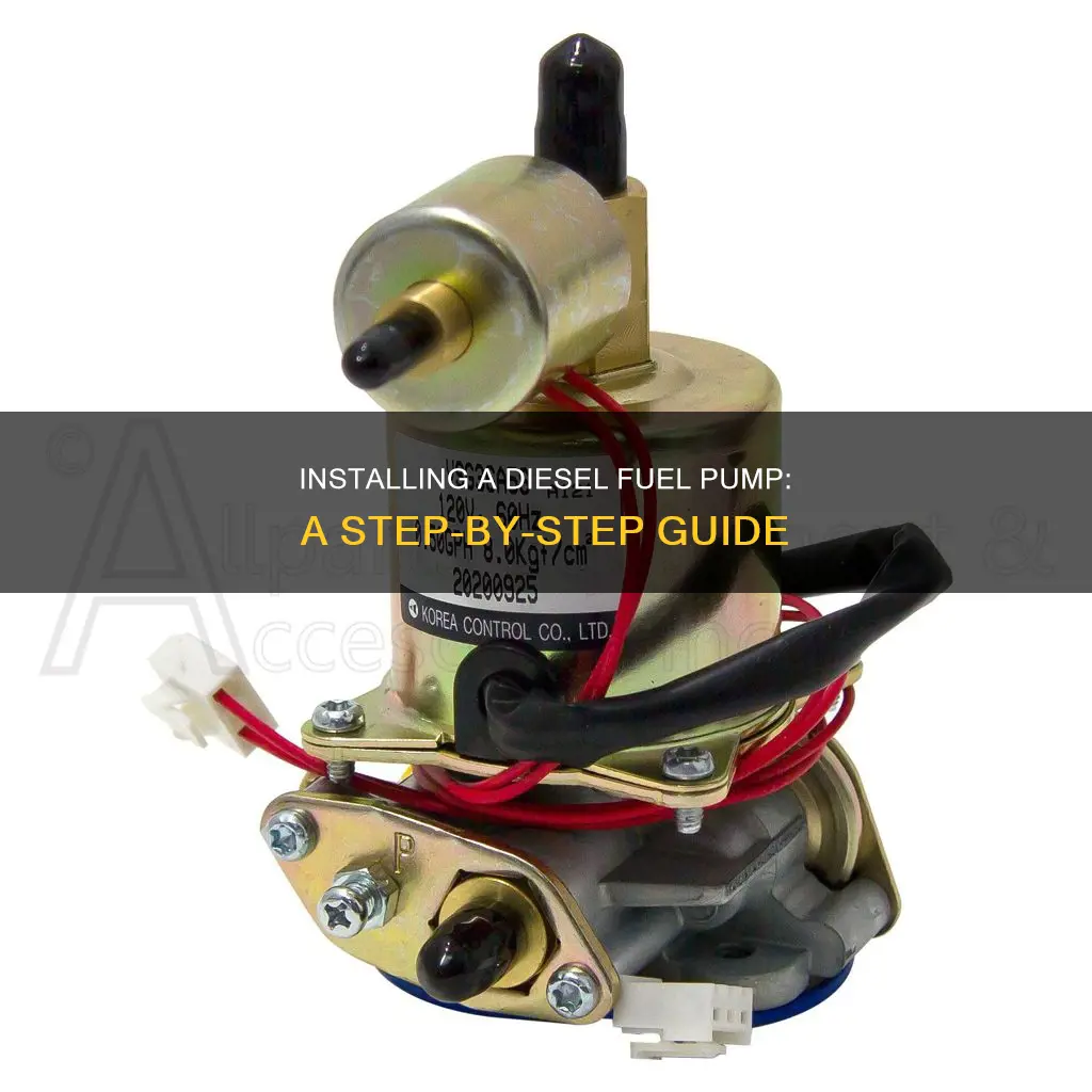 how to fit a diesel fuel pump