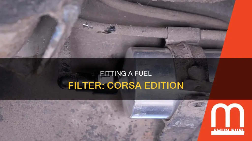 how to fit a fuel filter corsa