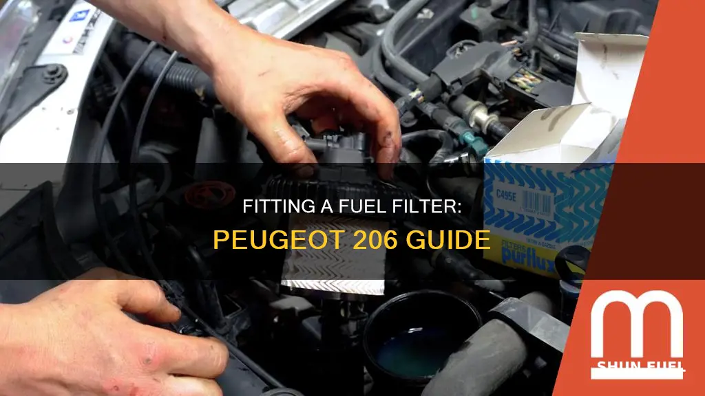 how to fit a fuel filter on a peugeot 206