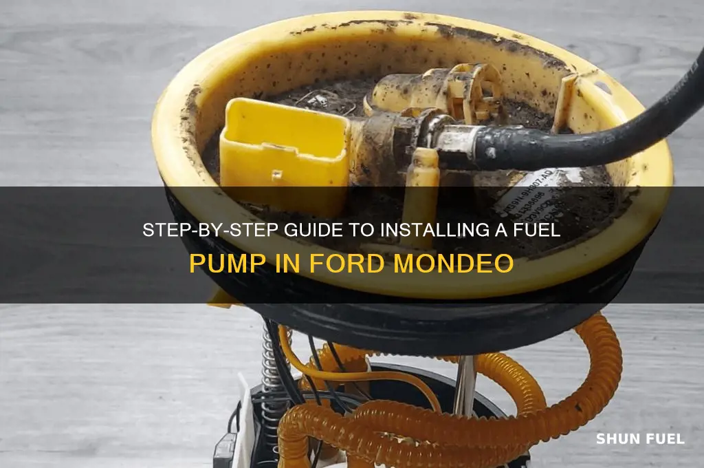 how to fit a fuel pump ford mondeo