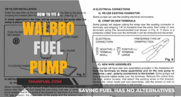 Step-by-Step Guide: Installing a Walbro Fuel Pump Correctly