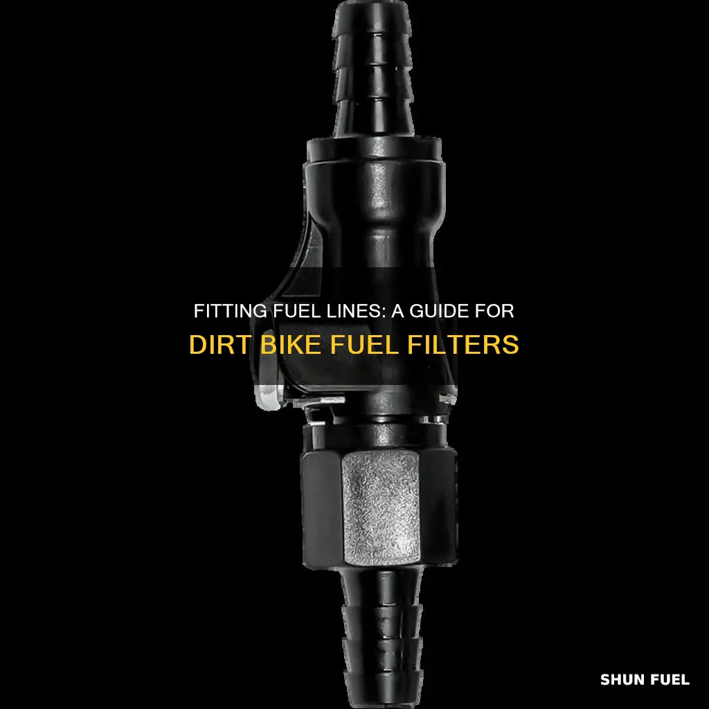 how to fit fuel line on fuel filter dirtbike