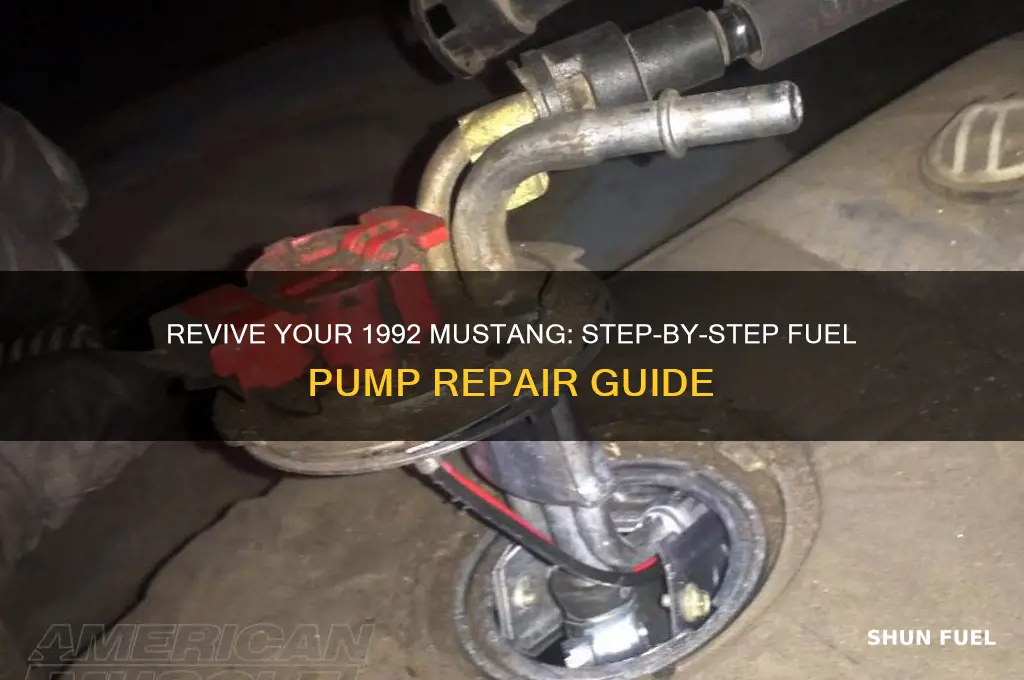 how to fix 1992 mustang fuel pump