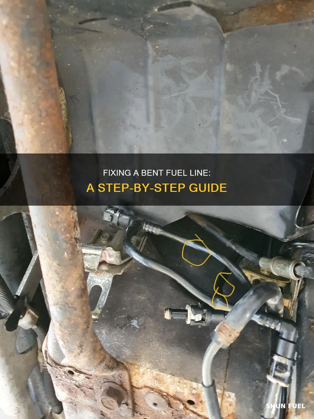 how to fix a bent fuel line