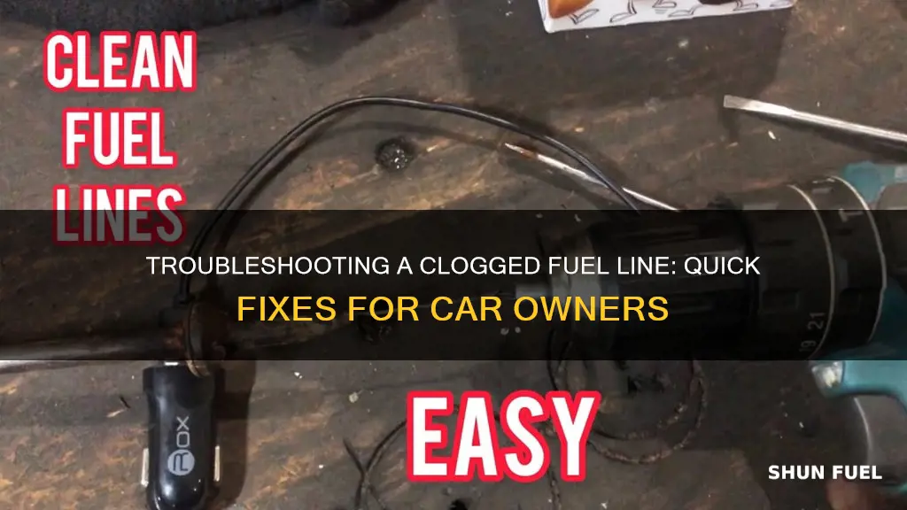 how to fix a blocked fuel line