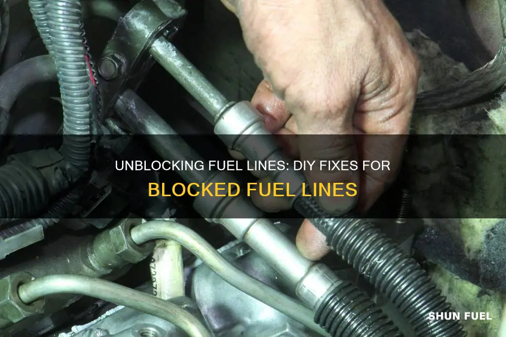 how to fix a blocked fuel line