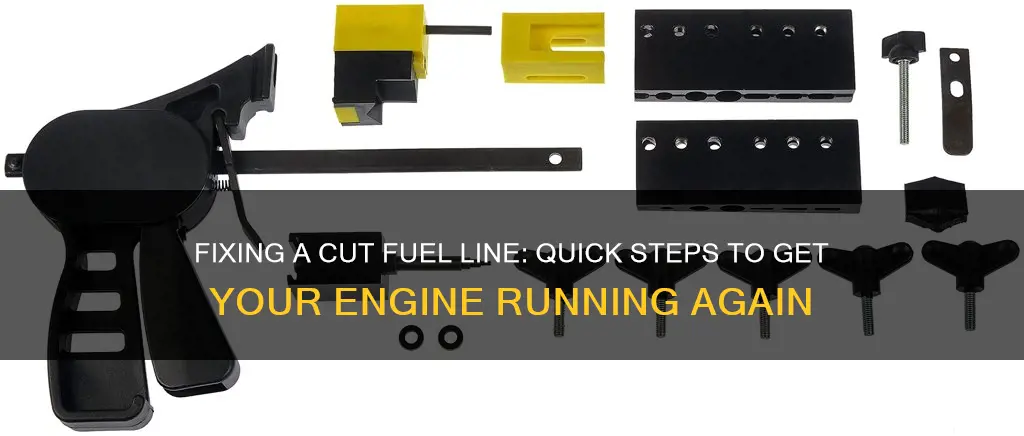 how to fix a cut fuel line