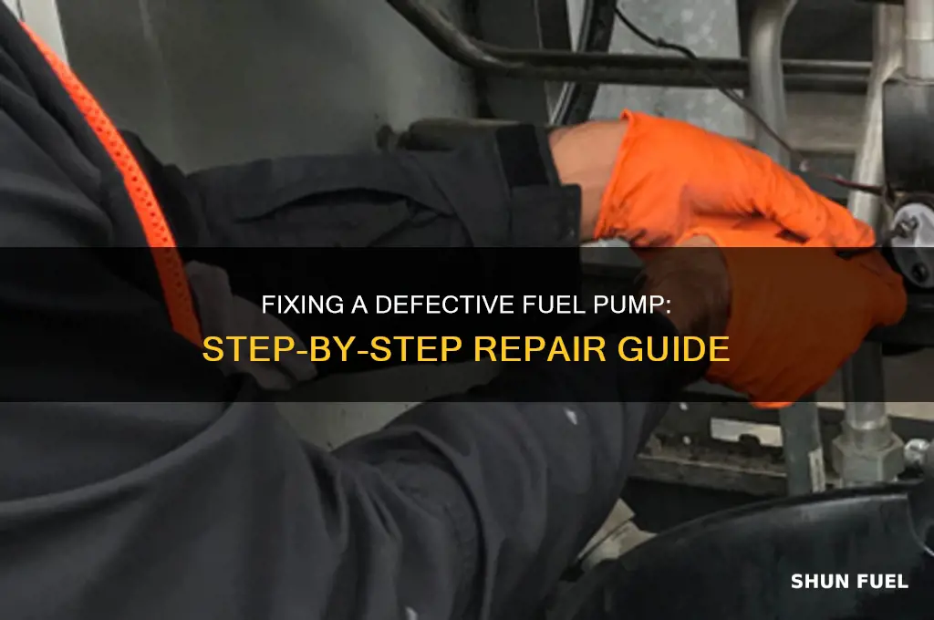 how to fix a defective fuel pump