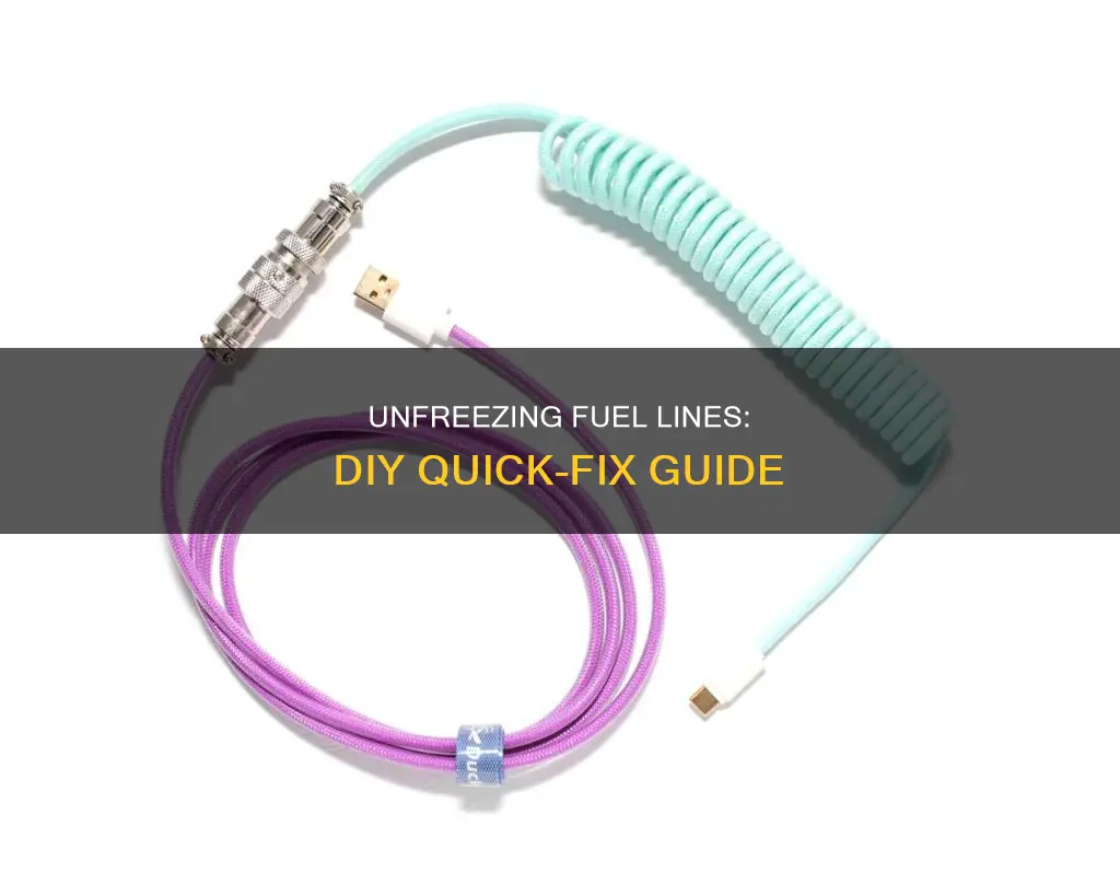 how to fix a fuel line freeze
