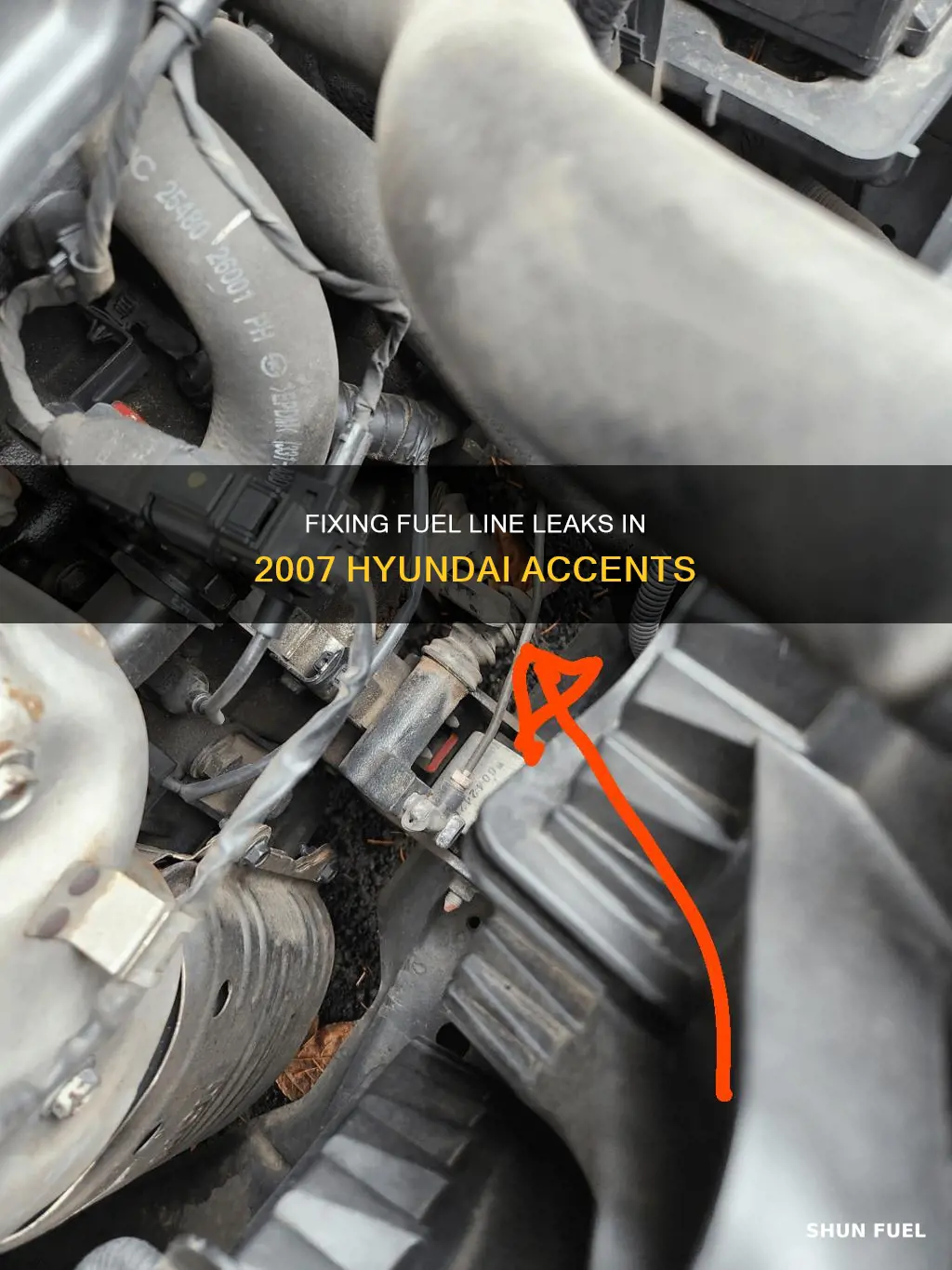 how to fix a fuel line in 2007 hyundai accent