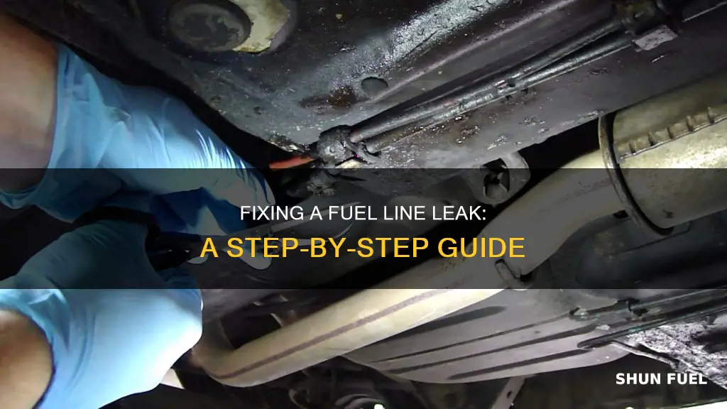 how to fix a fuel line leak in a car